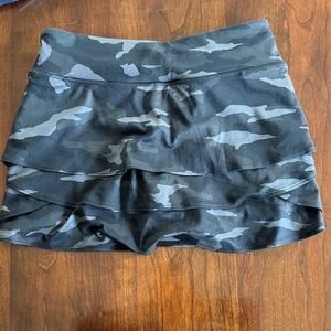 Stylish Black Camouflage Girl’s Skirt